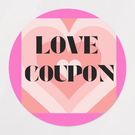 Love Coupon Stickers Multiple (Design 2)