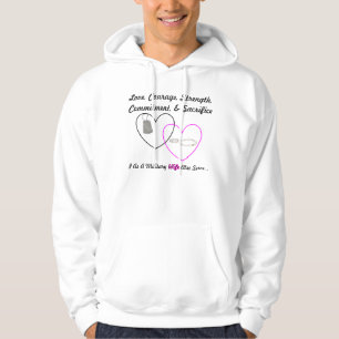 Love Courage Sterke Commitment & Offe... Hoodie