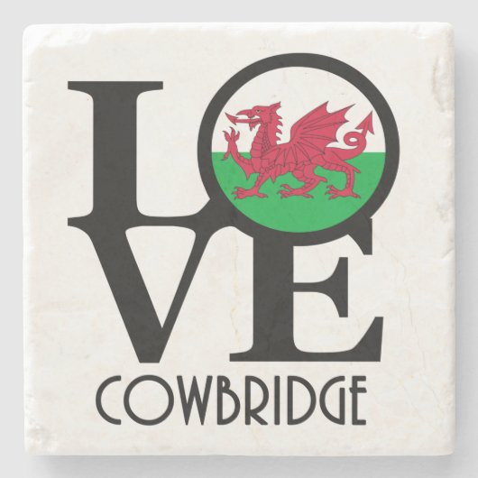 LOVE Cowbridge Stenen Onderzetter (Voorkant)