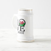 LOVE Cowbridge Wales Bierpul (Voorkant links)