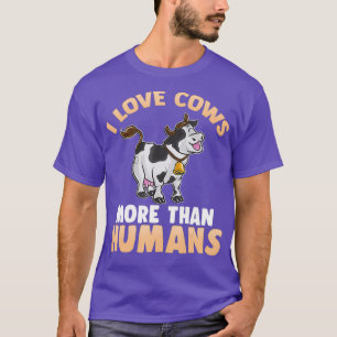 Love Cows Funny Quottes Humor Gezegden Boerderij G T-shirt