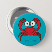 Love Crab Button (Voorkant /achterkant)