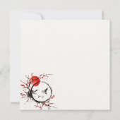 Love Cranes and Cherry Blossom Save the Date (Dos)