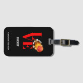 Love Cricket Personalized Sports Bagagelabel (Voorkant (horizontaal))
