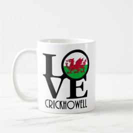 LOVE Crickhowell Wales 11oz Koffiemok