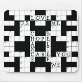 Love Crossword Puzzle Muismat (Voorkant)