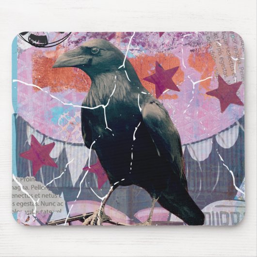 Love crows & little artistic edge crow mouse pad? muismat (Voorkant)