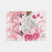 Love Cupcake Fleece Deken (Voorkant (Horizontaal))