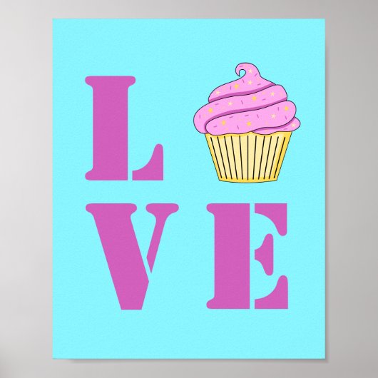 Love Cupcake Poster (Voorkant)