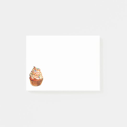 Love Cupcakes met Sprinkles - Bakkerij Cupcake Post-it® Notes (Voorkant)