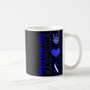 Love Cure Alopecia Awareness Ribbon Warrior Suppor Koffiemok