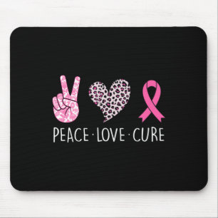 Love Cure Hart Roze Lint Borstkanker Awarenes Muismat