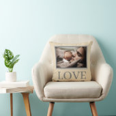 LOVE Custom Baby Photo Kinder Nursery Kussen (Stoel)