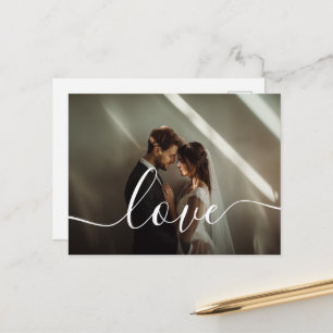 'Love' Custom paar foto Briefkaart