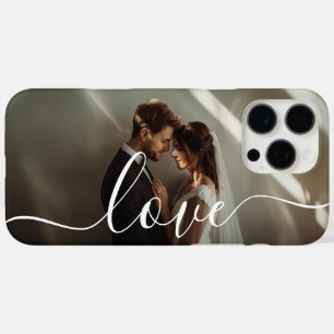 'Love' Custom paar foto iPhone 16 Pro Max Hoesje