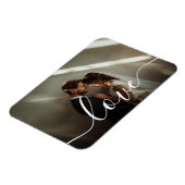 'Love' Custom paar foto Magneet (Linkerzijde)