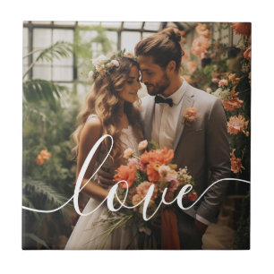 'Love' Custom paar foto Tegeltje