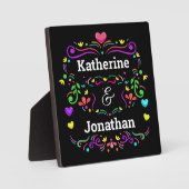 Love Customisée Tabletop Plaque (Recto)