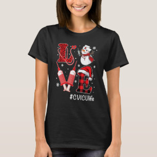 Love CVICU Nurse Life Snowman Syringe Kerstmis Nu T-shirt