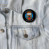 Love Dachshund 1 Ronde Button 5,7 Cm (In situ)