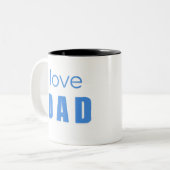 Love Dad Baby Boy mug (Devant gauche)