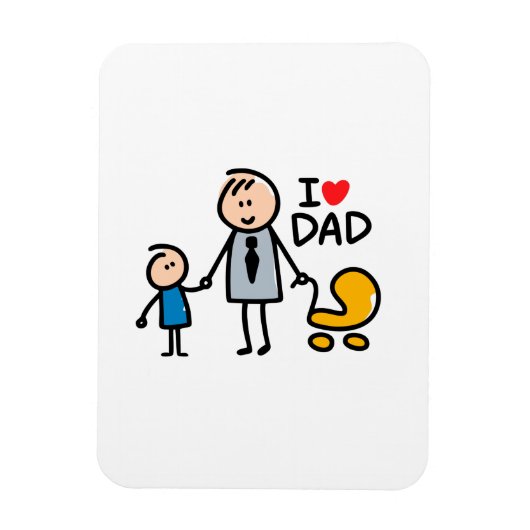 Love Dad Magneet (Verticaal)
