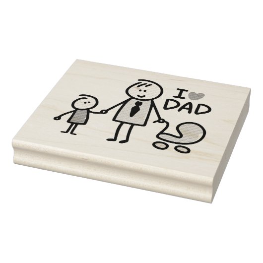 Love Dad Rubberstempel (Stempel)