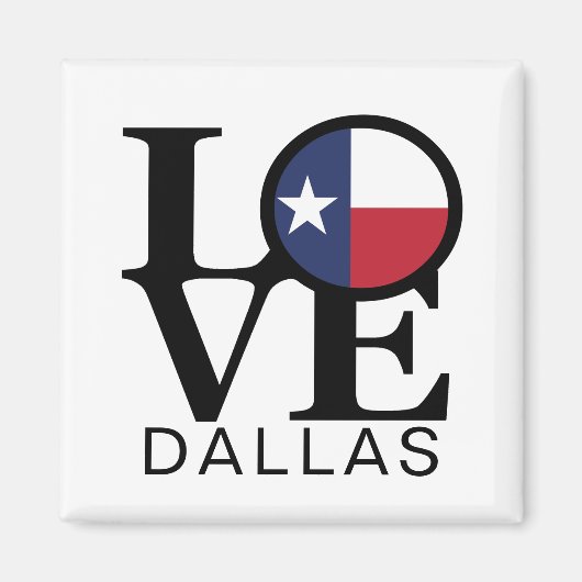 LOVE Dallas Magneet (Voorkant)