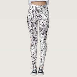 Love Dalmatian Black Spoted Leggings