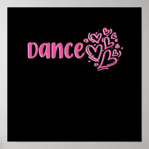 Love Dance Heart Dancers Dancing Day Grafisch Poster