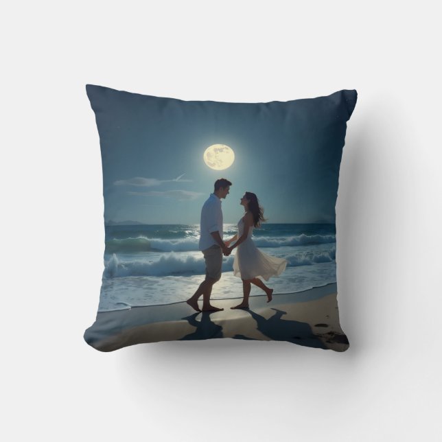 Love Dance Moon Pillow Kussen (Voorkant)