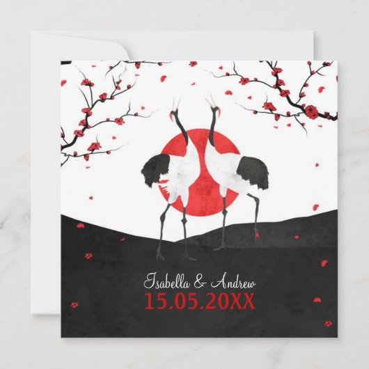 Love Dance - Wedding Invitation - square Kaart (Voorkant)