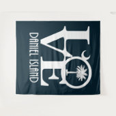 LOVE Daniel Island South Carolina Wandkleed (Voorkant (horizontaal))