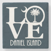 LOVE Daniel Island Stone Onderzetter (Voorkant)