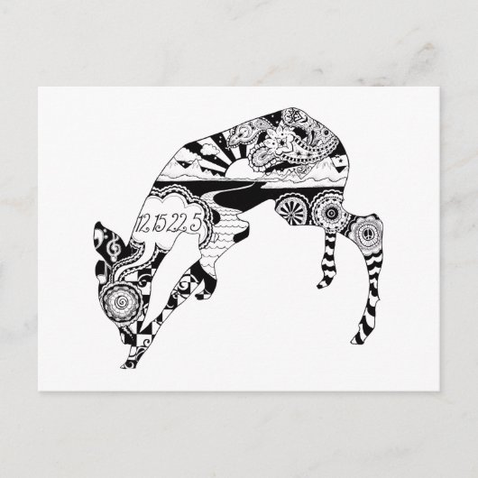 Love Deer Briefkaart (Voorkant)