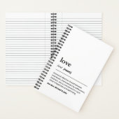 Love Definition Mariage Journal moderne (À l'intérieur)