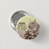 LOVE ♡ DEGU　2020 RONDE BUTTON 3,2 CM (Voorkant /achterkant)