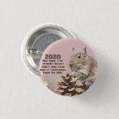 LOVE ♡ DEGU　2020 RONDE BUTTON 3,2 CM (Voorkant /achterkant)