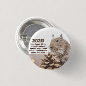 LOVE ♡ DEGU　2020 RONDE BUTTON 3,2 CM (Voorkant /achterkant)
