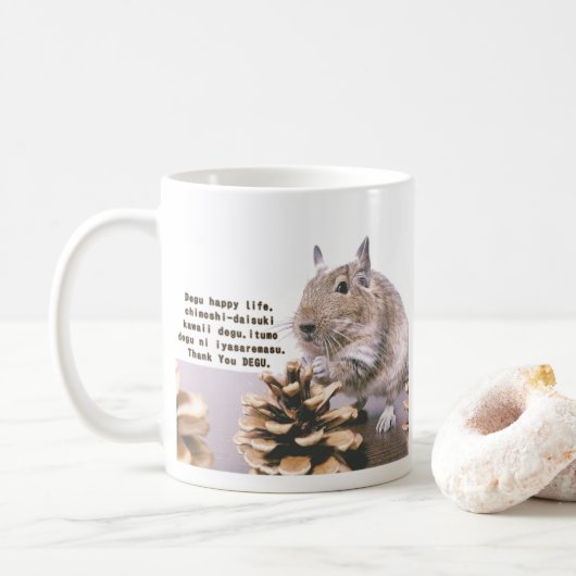 LOVE♡DEGU KOFFIEMOK (Met donut)
