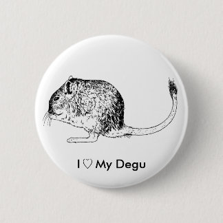 Love Degus - Pins Ronde Button 5,7 Cm
