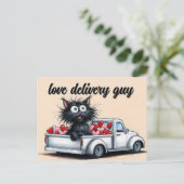 Love Delivery Guy Briefkaart (Staand voorkant)