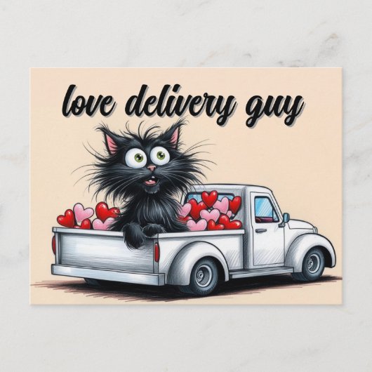 Love Delivery Guy Feestdagenkaart (Voorkant)