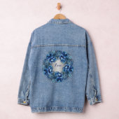 Love Denim Jacket met Blue Wreathe Design (Hangar)