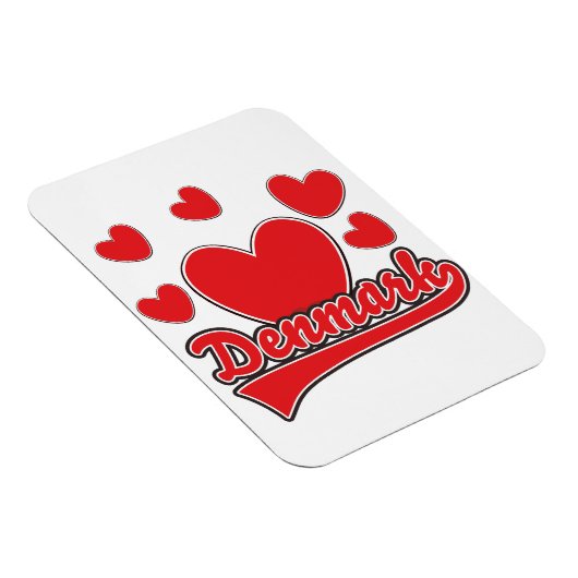 Love Denmark  style logo Magneet (Rechterzijde)