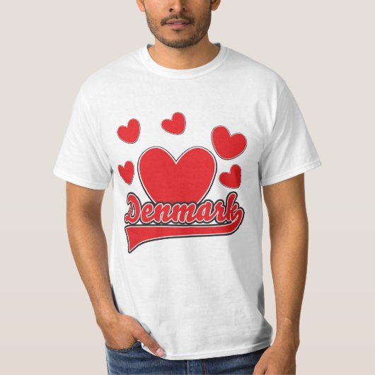 Love Denmark style logo T-shirt (Voorkant)