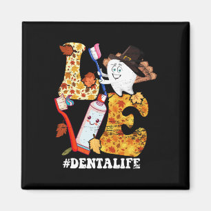 LOVE Dental Life Turkey Tooth Autumn Herfst Thanks Magneet