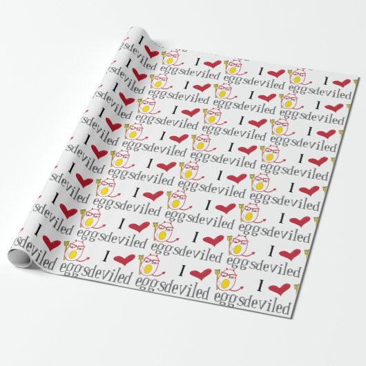 Love Deviled Eggs Cadeaupapier (Uitgerold)