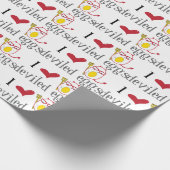 Love Deviled Eggs Cadeaupapier (Hoek)