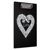 Love Diamond Heart Clipboard Klembord (Rechts)